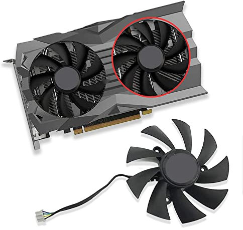 Dotodo Ventilateur graphique GA92A2H 0,35 A GTX 1660 1660Ti pour Zotac GeForce RTX 2060 2070 Super Mini ventilateur de refroidissement pour carte vidéo 87 mm