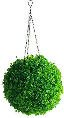 PRETYZOOM Garden Solar Light Led Hanging Ball Lamp Topiary Ball Decor for Outdoor