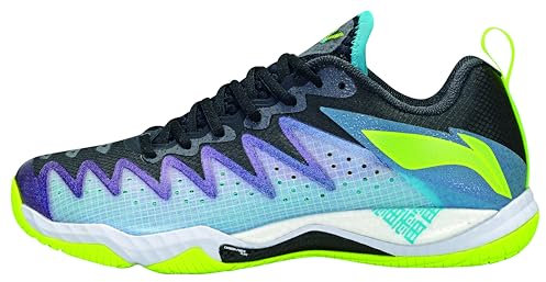 LI-NING Profi Badmintonschuh Gyrfalcon (Eagle) 5 (schwarz, EU Schuhgrößensystem, Erwachsene, Numerisch, M, 42 1/3)