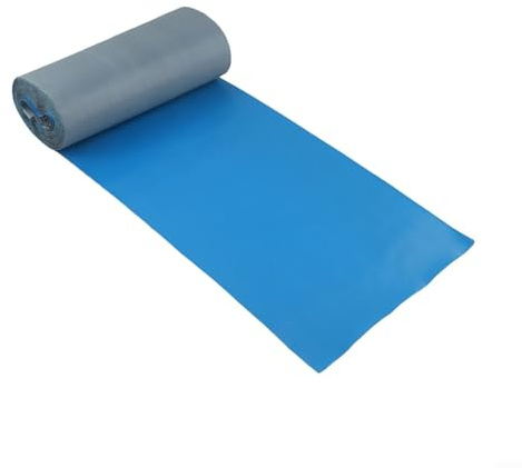 1 cinta adhesiva, cinta aislante de calor impermeable, cinta adhesiva resistente, para uso doméstico, bricolaje, proyectos y reparaciones (azul 20 cm x 5 m)