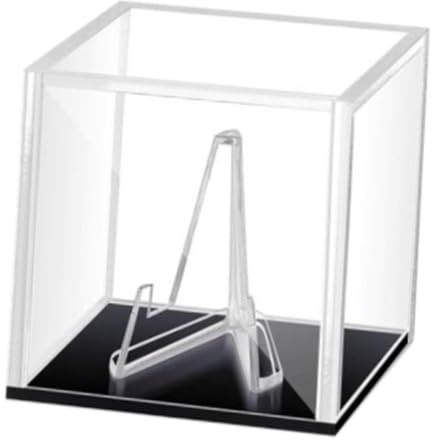 Luwecf Estuche de Plectros para Guitarra con Soporte Transparente, Base Negra