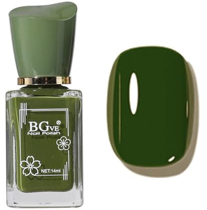 Dark Green Nail Polish - Green Nail Varnish - Air Dry Quick Dry green Nail Polish - Chip-Resistant Long Lasting nail polish - Fresh Christmas Nail Paint Nail Art Varnish For Women Girls