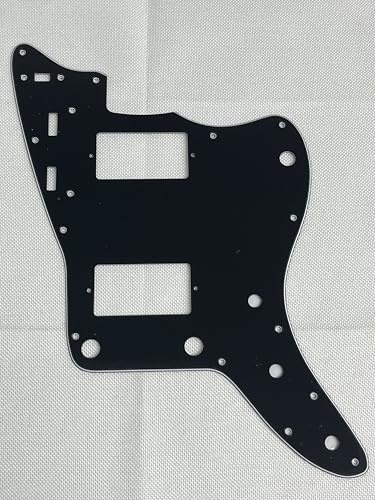 Für US Jazzmaster PAF Style Gitarren Pickguard (3-lagig, schwarz)