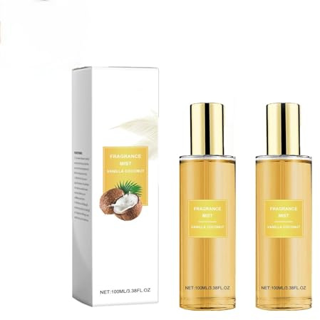 V Secret Vanille Coconut Passion Bodyspray, Bodyspray Parfum Damen, lang anhaltendes Duftparfüm, Ideal für den Sommer (2pcs)