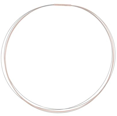 Heideman Halskette Damen Halsreif Choker 5-reihig Edelstahl | Auffälliges Statement für Freundin oder Partnerin, hautfreundlich und nickelfrei, festlich und elegant kombinierbar