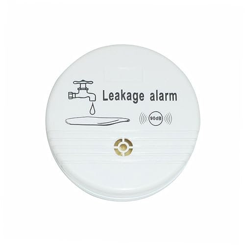 Holibanna Wasserleckdetektor 85 Dezibel Alarm Hochsensor Wassersensor Für Küche Badezimmer Keller Batteriebetrieben Mit 9 v Batterie Hoher Alarmton Überflutungsschutz