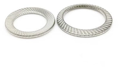 LDHNFBYV Rondella zigrinata in Acciaio Inossidabile DIN9250 304, 10/50 Pezzi(10pcs M16)