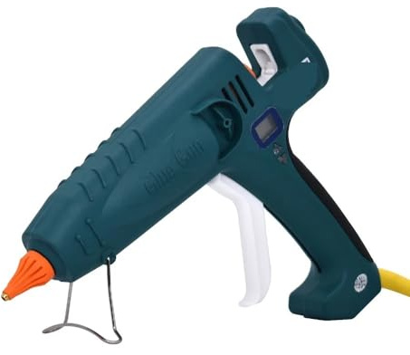 RUHEN Pistola per Colla a Caldo da 500 W, ad Alta Potenza, Produzione Industriale, termostato, Temperatura Regolabile, Display Digitale, utilizzo con Stick di Colla da 11 mm