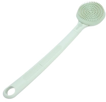 Jeffergarden Scrubber Elettrico per la Schiena, Spazzola per il Corpo in Silicone con 2 Testine e 4 modalità di velocità per la Pulizia e il Massaggio per la Routine del Bagno