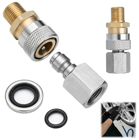1/8 Inch BSP Quick Release Coupler Fittings for PCP Air Rifles | Stainless Steel Charging Adapter Kit 40mpa High Pressure Connector for Pneumatic Hoses Air Compressor Power Hose Fittings
