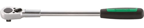 STAHLWILLE 532 l extrem robuste 1/2“ Ratsche mit 2K-Griff l langer Schaft für mehr Drehmoment l Made in Germany