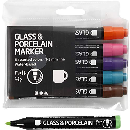 Creativ GLAS- UND PORZELLANMALSTIFTE 6