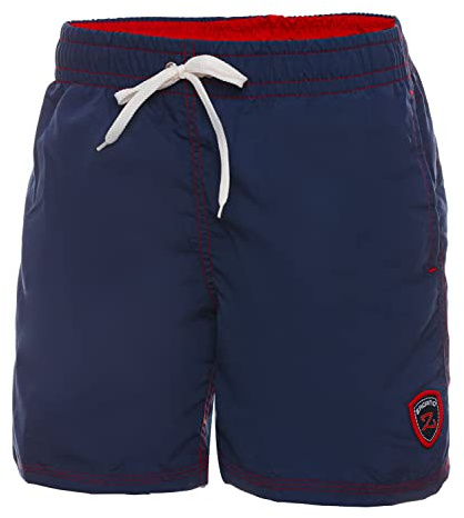 Zagano Badbyxor pojkar badshorts simbyxor sportbyxor, pojkar barn badmode storlek 128–164, Mörkblå, 164 cm
