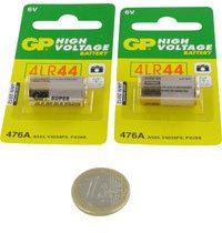 AboutBatteries Accessoire Type PANASONIC 4LR44, 6.0V, 105mAh, Alcaline