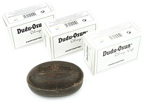 3er Pack Dudu Osun PURE - Parfümfreie Schwarze Seife - Original Black Soap Fragrance-free 3x150g