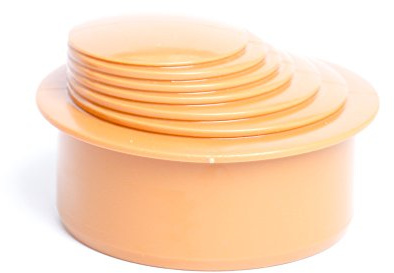 Reduzierstück Adapter Fallrohrfilter Regenrohrfilter 63-110mm KG/HT Rohr (Orange)