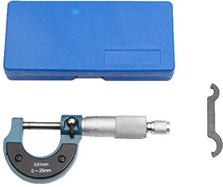 External Micrometer Metric 0-25mm High Precision Metalworking Engineering and Mechanic Car Repair Outside Measuring Tool TOPWAY 401310