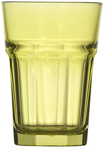 Topkapi 250.883 Miami Green Lot de 6 verres à long drink XL (36 cl) pour cocktail, long drink, mojito, jus, eau, hauteur ~ 12 cm