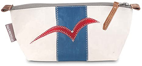 360° Taschenagentur Kramer Etui Mäppchen Federmappe Stifte Navigator Weiss Blau, Möwe