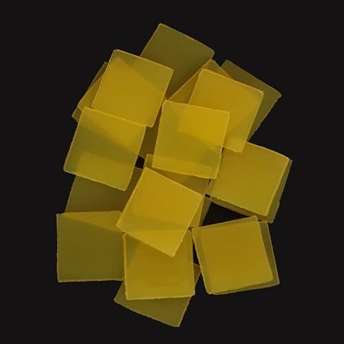 Diamantmalerei-Zubehör, Diamant-Stickerei, Kleber, Ton, Daimond, Malerei, Wachs, Schlamm, 2 x 2 cm (Gelb, 10 Stück)