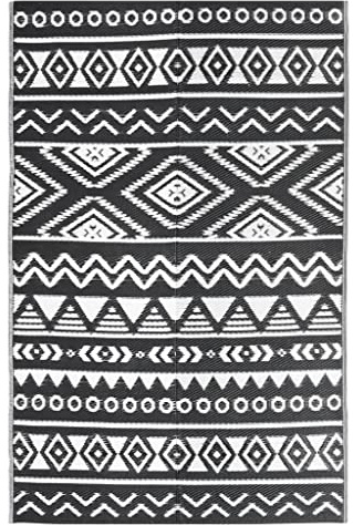vidaXL Utomhusmatta svart 190x290 cm PP, utematta, utomhusmatta, golvmatta, utemattor, utomhusmattor, golvmattor, trädgårdsmatta, trädgårdsmattor
