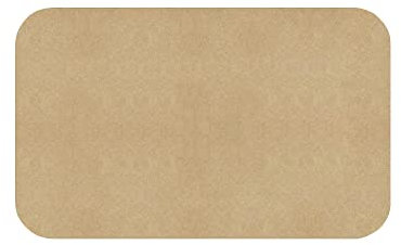 TopHomer Lot de 100 feuilles de papier sulfurisé non poreux pour friteuse à air comprimé rectangulaires non blanchis pour friteuse à air, papier sulfurisé, micro-ondes, four - Marron - 14 x 20,5 cm