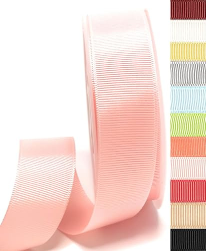 Schleifenband Ripsband 25 Meter x 25 MM Rosa - Hellrosa Ripsschleifenband Dekoband Geschenkband