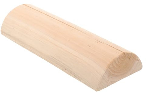 Cabilock Schweißdampfkissen Saunakissen Rückenkissen Aus Holz Dampfbadversorgung Verschleißfestes Nackenkissen Glattes Nackenkissen Dampfbad-Kissen Massivholz Schulterkissen Ältere Hölzern