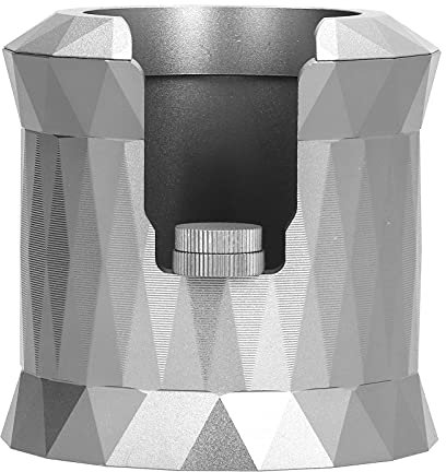 Coffee Tamper Holder Stand, Stable & Wide Slot Design for Balanced Powder Pressing, Suitable for Home, Bars (Frosted Gray)