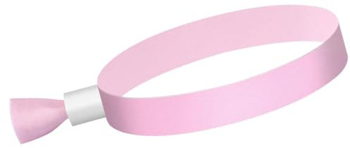 Naugan 100 StüCk Stoff-Event-ArmbäNder, Farbige ArmbäNder für Veranstaltungen, für Leichtes Konzert-Armband (Rosa)