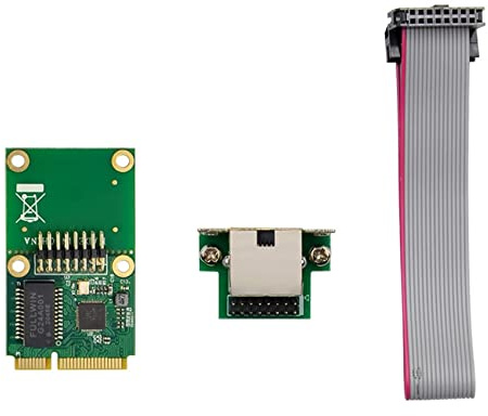 FYOBOT Tarjeta de Red RTL8111F Mini PCIE Gigabit Tarjeta LAN Ethernet de Puerto ¨²Nico Realtek 8111F Tarjeta de Red de Control Industrial