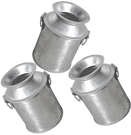 MERRYHAPY 3stücke Mini Metallvasen Für Blumen Dekorative Eimer Im Vintage-Stil Für Tischdekoration Und Miniatur-gärten Für Kreative Arrangements