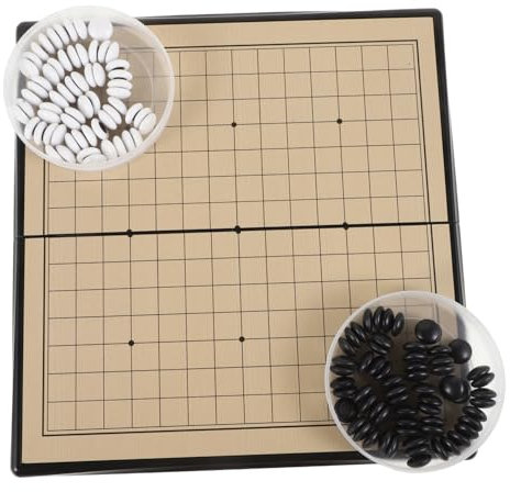FOYTOKI Magnetisches Go-spielset Mit Steinen Faltbares Standard-Brett Für Anfänger Tragbares Denkspiel Mit Praktischer Aufbewahrungsbox Spielerisches Training Von Logik Und Konzentration