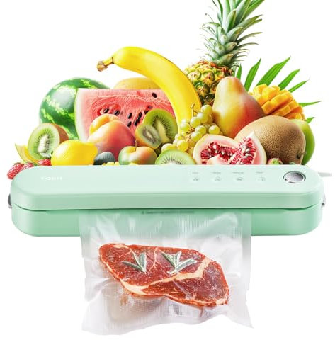 TOKIT 5 in 1 Macchina per Sottovuoto Alimenti, Macchine Sottovuoto One-Touch Automatica, Macchina Sottovuoto Per La Cottura Sottovuoto Compatta Per Sottovuoto Veloce, Include 5 Sacchetti