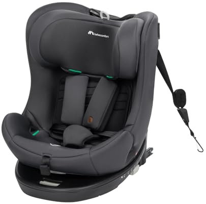 Bebeconfort Athena 360 i-Size, Silla Coche 360, 0-12 Años, 40-150 cm, Silla Coche ISOFIX, Reposacabezas 10 Posiciones, 4 Posiciones Reclinadas, Protección Lateral, Mineral Graphite