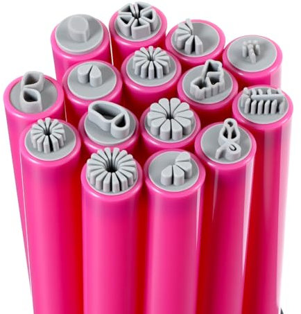 MBAIYO 15 Stück Nailart Stempel Stifte Set, Nail Stamp DIY Nail Art Stempelstift Nagel-Graffiti-Nagelkunst Blumen Design Nagelstempel Nail Art Stamp Pen Set Punktierung Design Tools für Frauen Mädchen