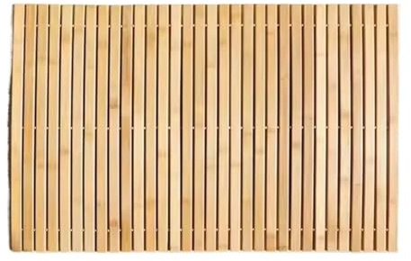 Tappetino da Bagno in bambù Tappetino da Bagno in Legno Rayon derivato dal bambù, Tappetino Rettangolare Impermeabile Adatto for Bagno e WC