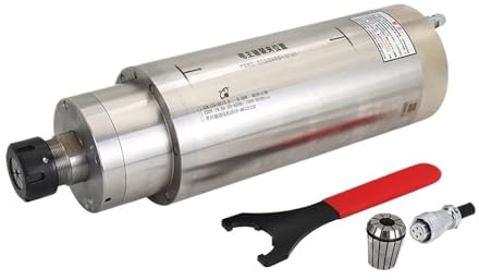 YVAAASIYC Mandrino di Raffreddamento ad Acqua GDK-125 5,5 kW ER32 380 V 220/V 1000-9000 Giri/min Motore mandrino for Router CNC for Macchina da Taglio CNC for Metalli(220/V)