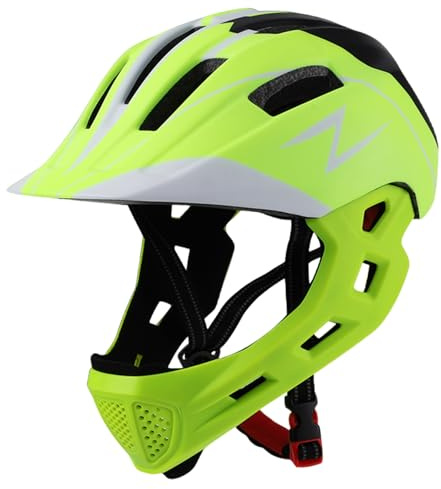 Casques de vélo pour Enfants de 8 à 14 Ans, Casque vélo intégral pour Enfants avec Sangle réglable, Casque BMX Respirant avec lumière pour l'équilibre, Le Skateboard et la intégral