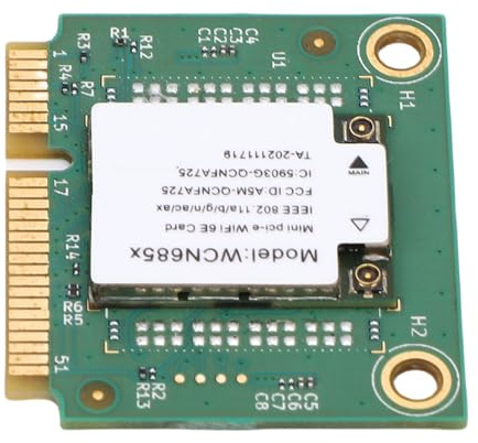 MENDUNER Tarjeta WiFi Mini PCIe de Tres Bandas 2,4 GHz 5 GHz 6, Adaptador WiFi PCIe Inalámbrico IEEE 802.11a B G N AC AX, BT5.3 PCI ExpressMini Tarjeta de Red