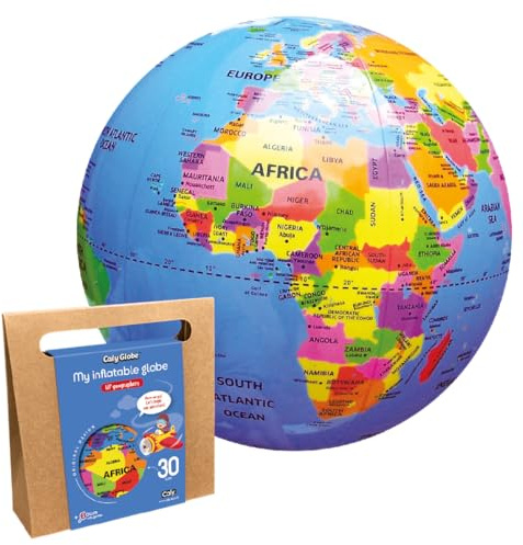 CalyGlobe – My inflatable globo Lil' geographers – English – ref. 010KB