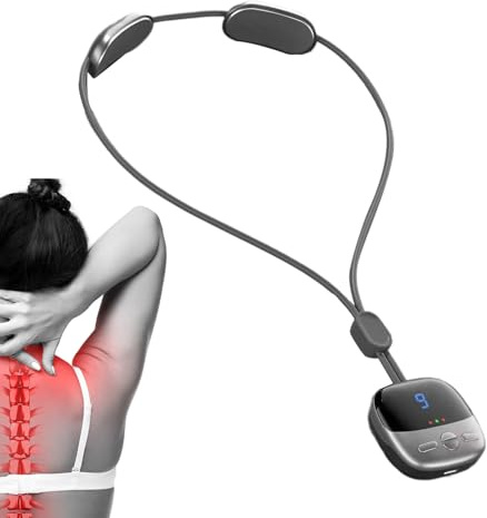 Massaggiatore Per Collo E Spalle - Rilassatore Cervicale Ergonomico Con Riscaldamento A 3 Modalità, Dispositivo Di Massaggio Portatile In Silicone