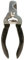 TRIXIE Krallenschere für Hunde, Katzen, Kleintiere und Vögel - Sicherheitsverschluss - Begrenzung verhindert starkes kürzen - Edelstahl - gummierte Kunststoffgriffe - schwarz/blau - 13 cm - 2371