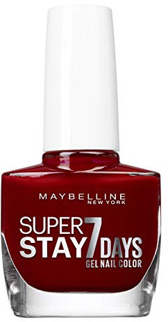 Maybelline New York Professioneller Nagellack – Gel-Technologie – Super Stay 7 Tage – Farbton: Rot-Lack (501)