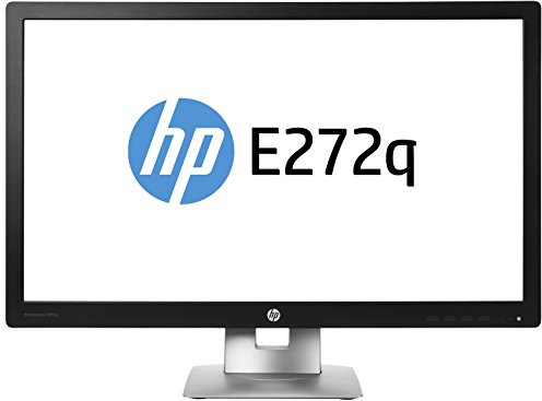 HP M1P04AT#ABU EliteDisplay E272q - LED monitor - 27 - 2560 x 1440 QHD - IPS - 350 cd/m2-1000:1-7 ms - HDMI VGA DisplayPort - black silver - promo - (Monitors > Monitors) (Renewed)