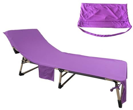 AWAVM Grande asciugamano in microfibra, asciugamano da spiaggia ad asciugatura rapida, per bagno, piscina, vacanze, sdraio, leggero, per vacanze, giardino, piscina, salotto, con tasche, viola, 183 x