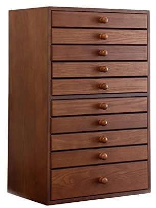 Schmuckkästchen, extra groß, Holz-Schmuckschatulle für Damen, 10 Schubladen, Aufbewahrungsbox, Organizer, Behälter, Box aus massivem Holz für Schmuck, Uhren, Halskette, Ring, Aufbewahrungsbox,