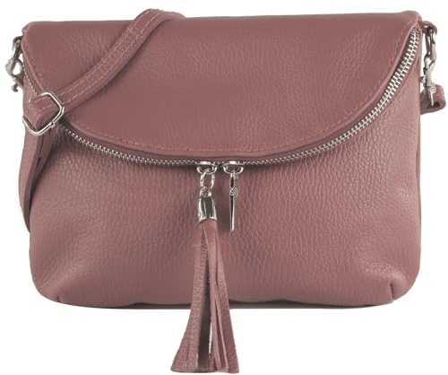 modamoda de T07L / T139L Damen Leder kleine Umhängetasche 2 Modelle handmade in Italy