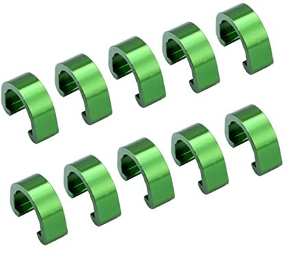 KITANDOVE 10stücke C-förmige Aluminium-bremskabel-Clips Grün Zur Fixierung Von Fahrradbremsleitungen Für Mountainbikes Und Rennräder Leicht Langlebig Und Wiederverwendbar