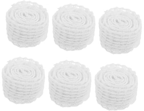PAMINGONO 6rollen Baumwoll Fleischnetzrolle Elastisch Fleischnetz Schinkennetzrolle Wurstnetzrolle Für Fleisch Verpackung Und Binden Geeignet Für Heim Und Lebensmittelgeschäft